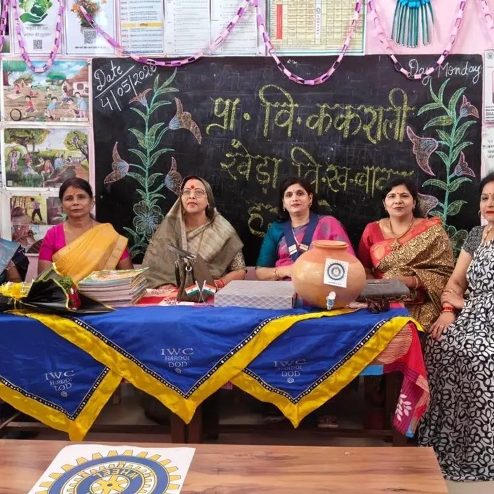 इनरव्हील क्लब ने ककराली खेड़ा विद्यालय को बनाया हैप्पी स्कूल:हरदोई में जिला पंचायत अध्यक्ष ने किया अनावरण, वर्षभर चलीं गतिविधियां