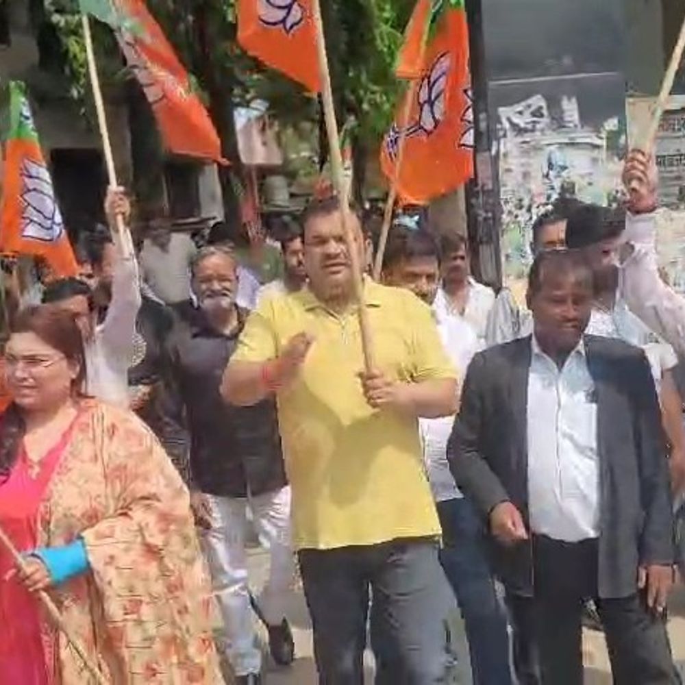 उन्नाव में भाजपा कार्यकर्ताओं ने मनाया जश्न:विभिन्न राज्यों के चुनाव परिणामों पर बांटी मिठाई, आतिशबाजी की
