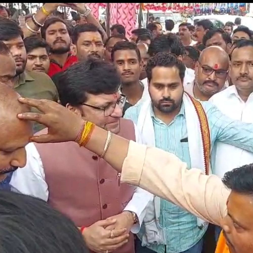 हरदोई फोरलेन भूमिपूजन में मंत्री नितिन अग्रवाल शामिल हुए:विपक्ष पर हमला बोला, EVM पर घेरा; 2027 में भाजपा की प्रचंड जीत का दावा किया