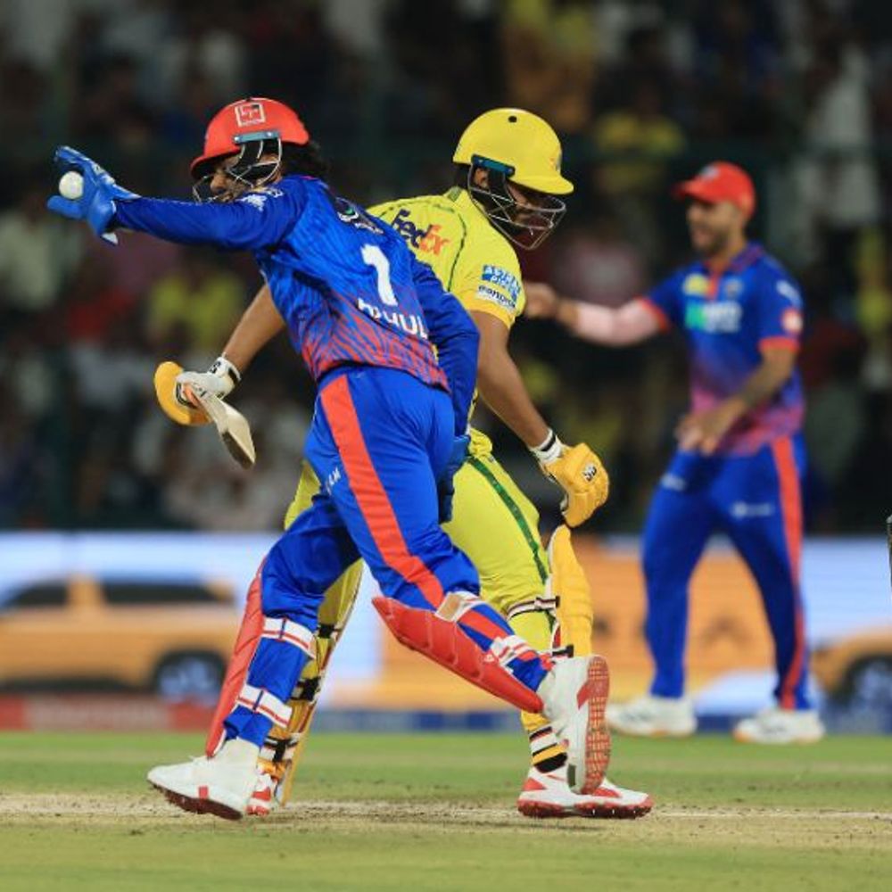 IPL- सैमसन का अर्धशतक:कार्तिक के साथ अर्धशतकीय साझेदारी, स्कोर 96/2; दिल्ली ने 156 रन का टारगेट दिया