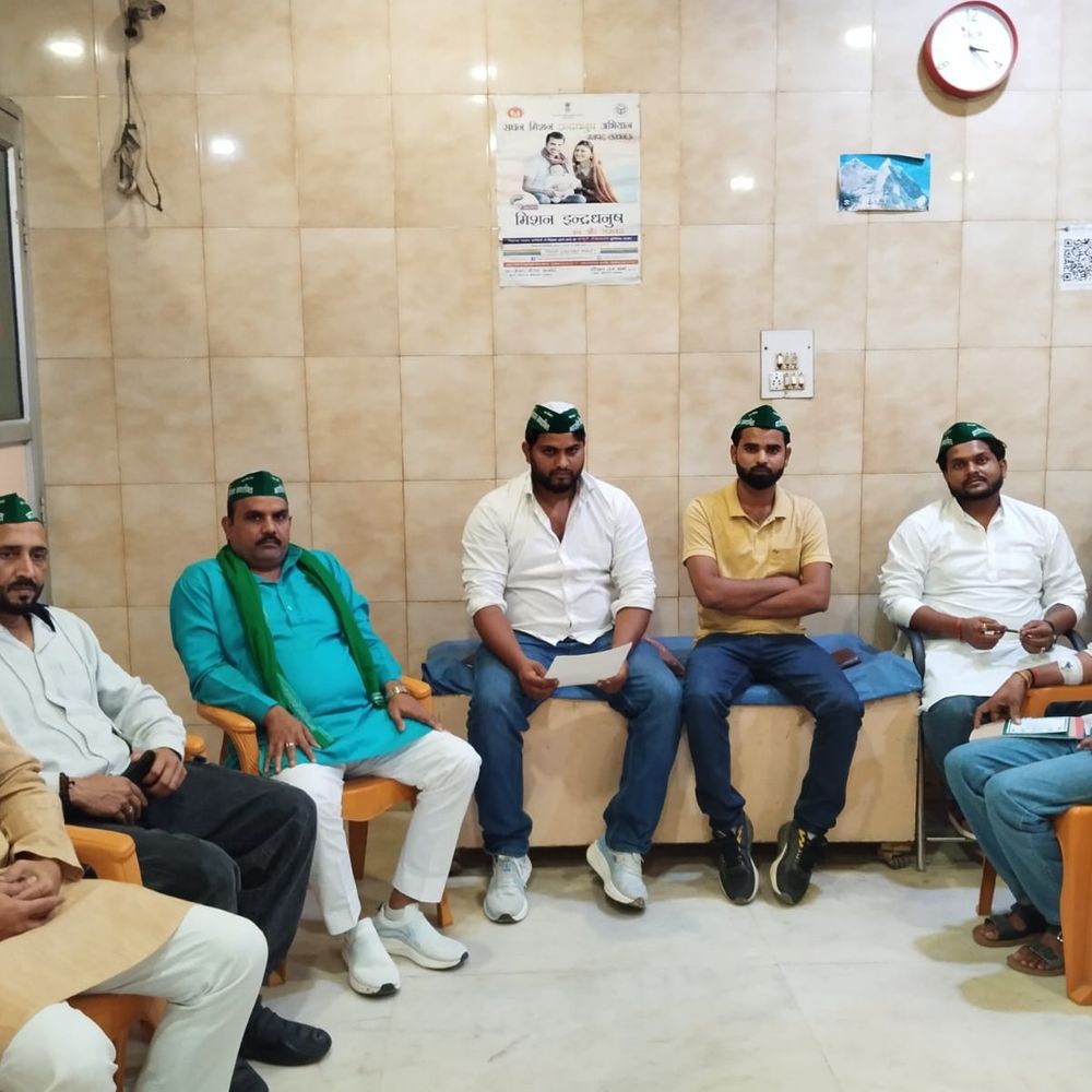 भारतीय किसान यूनियन ने लखनऊ जिलाध्यक्ष नियुक्त किया:कौस्तुभ अग्रवाल को युवा मोर्चा की जिम्मेदारी, संगठन विस्तार पर चर्चा