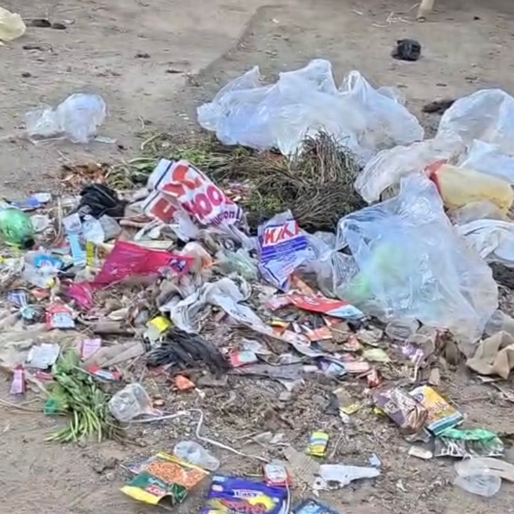 सैंपऊ बाजार और बाड़ी मार्ग पर कचरे के ढेर:  हवा से उड़कर घरों में जाने से लोग परेशान, पालिका की सफाई व्यवस्था पर उठे सवाल – Dholpur News