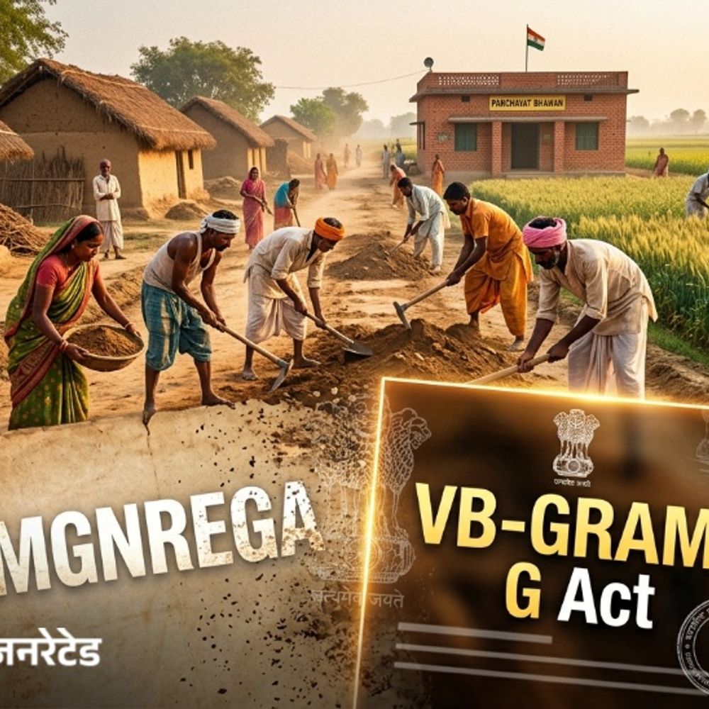 देश में 1 जुलाई से VB-G RAM G लागू:MGNAREGA की जगह लेगा, सरकार बोली- बदलाव का मजदूरों पर कोई असर नहीं