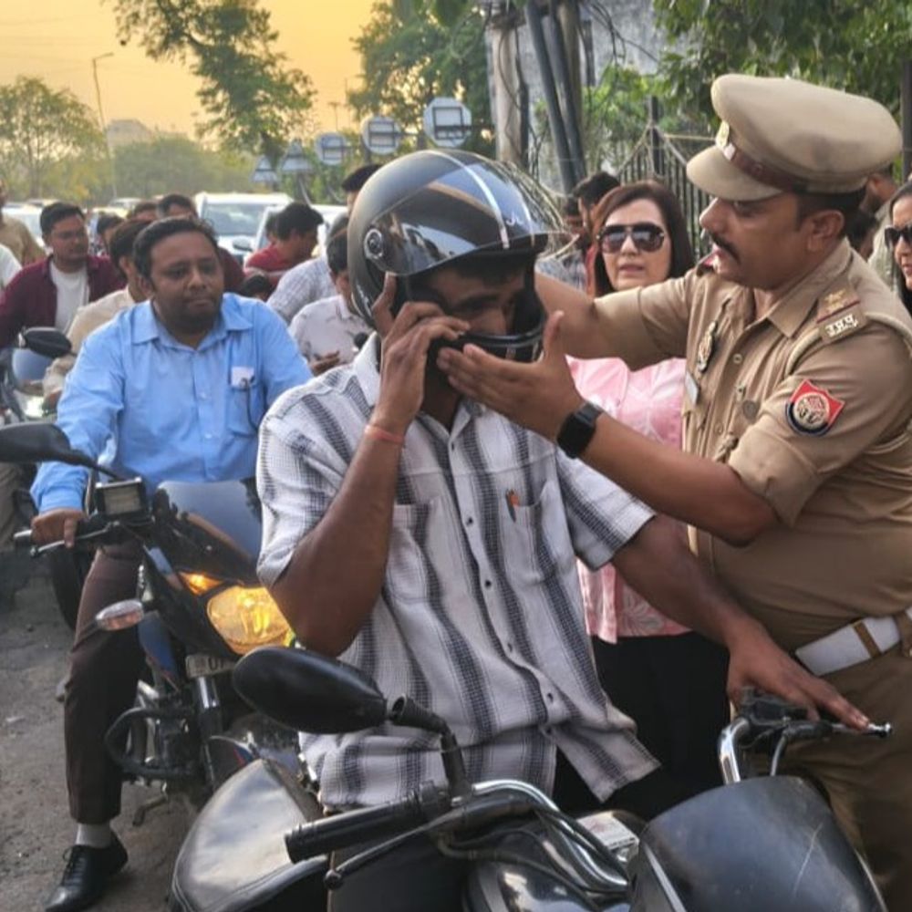 लखनऊ में 3 दिन में 11 हजार से ज्यादा चालान:बिना हेलमेट वालों पर सबसे ज्यादा कार्रवाई, 74 वाहन सीज