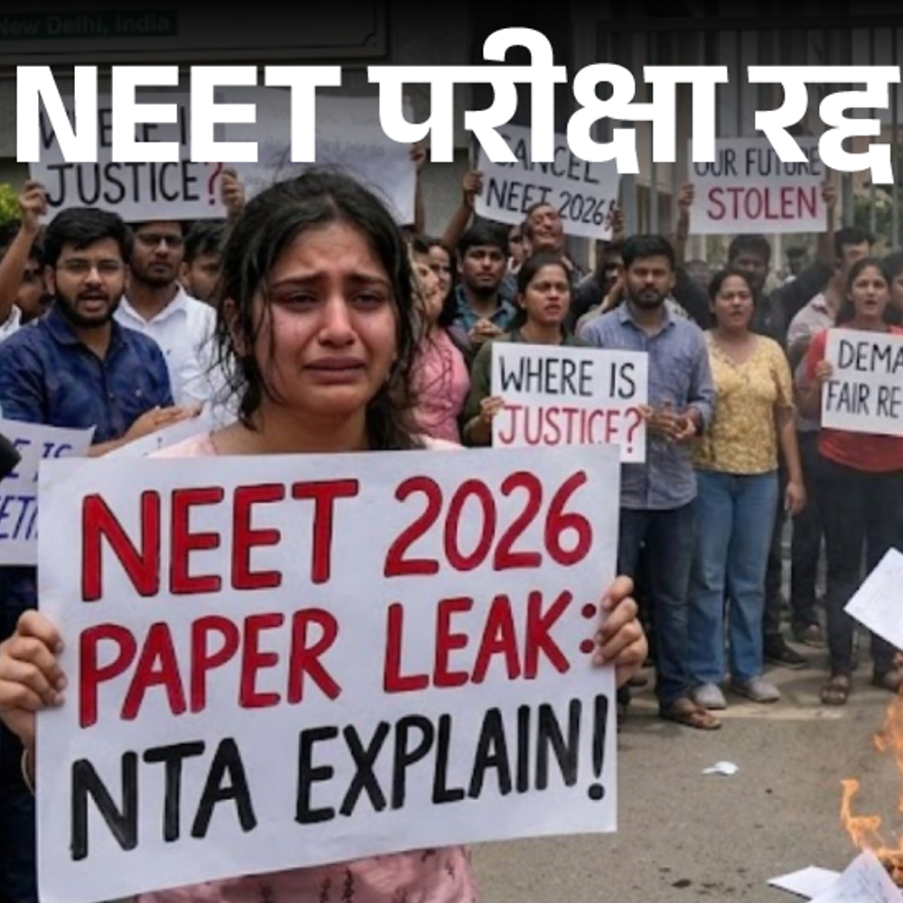 NEET UG 2026 परीक्षा रद्द:पेपर लीक की आशंका के चलते फैसला, CBI जांच करेगी; करीब 23 लाख छात्रों ने परीक्षा दी थी