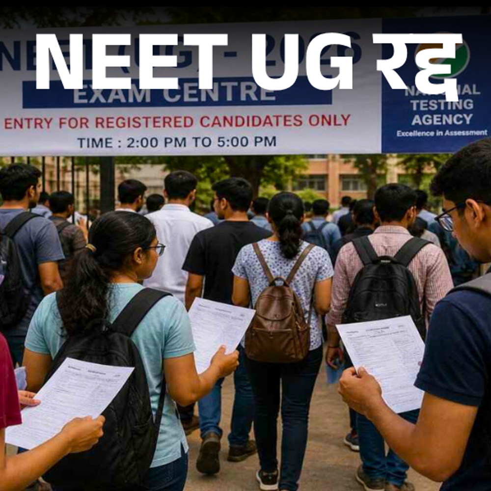 NEET UG 2026 परीक्षा रद्द:छत्तीसगढ़ के लगभग 45 हजार कैंडिडेट्स को फिर देनी होगी परीक्षा, पेपर लीक का आरोप