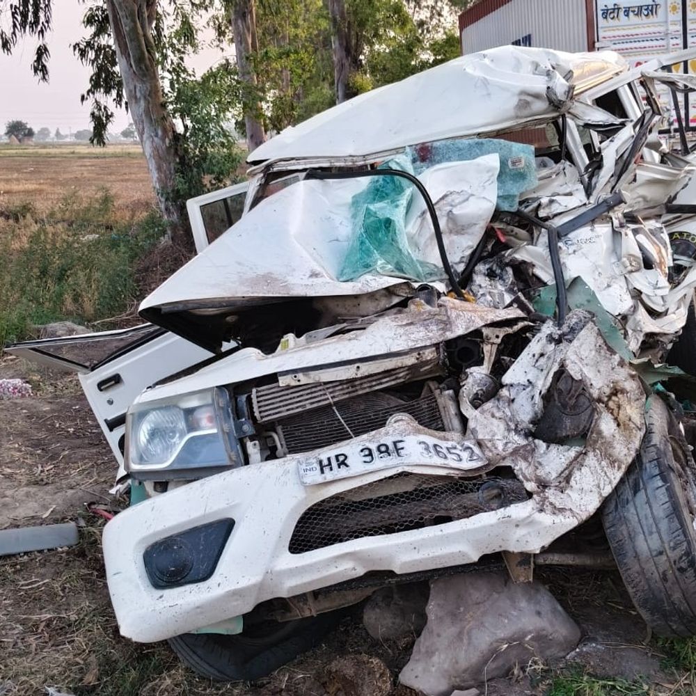 करनाल में कैंटर और बोलेरो की टक्कर:  2 की मौत, 1 घायल; हिसार-भिवानी और हिमाचल के रहने वाले – Gharaunda News