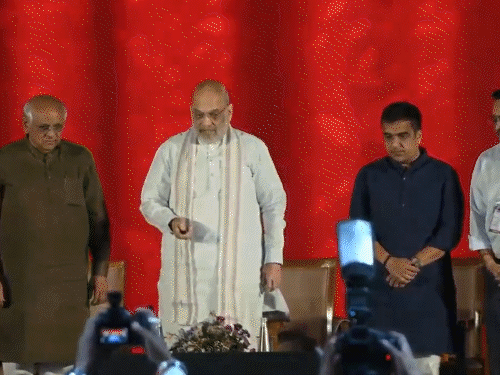 अमित शाह ने मिलियन माइंड्स टेक सिटी का उद्घाटन किया:1100 करोड़ रुपए की लागत से तैयार हुआ IGBC प्लेटिनम रेटेड SEZ IT पार्क