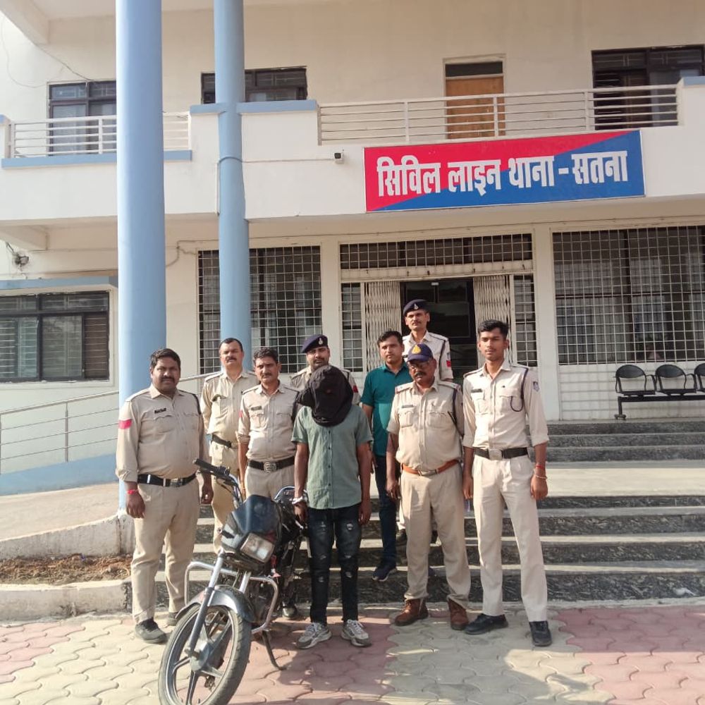सतना में चाकू मारकर बाइक लूटने वाला गिरफ्तार:  150 सीसीटीवी फुटेज खंगालने के बाद पकड़ाया; 2 बाइक बरामद, साथियों की तलाश – Satna News