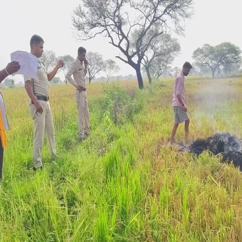 जांजगीर-चांपा में जमीन विवाद में खेत में लगा दी आग:  महिलाओं पर आरोप,वीडियो बनाने पर मोबाइल छीना और कट्टे से मरने की धमकी दी – janjgir champa News