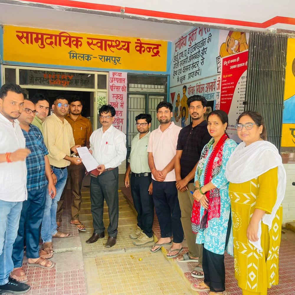 एनएचएम कर्मियों का तीन माह से वेतन लंबित:काली पट्टी बांधकर विरोध, बृहस्पतिवार से कार्य बहिष्कार का ऐलान