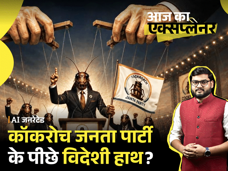 आज का एक्सप्लेनर:कॉकरोच जनता पार्टी का क्या होने वाला है; बुलबुला फूटेगा, सरकार दबा देगी या राजनीतिक धमाल मचाएगी