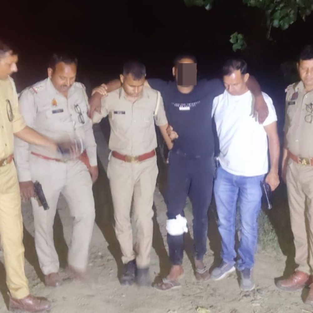 सहारनपुर में 25 हजार का इनामी बदमाश मुठभेड़ में अरेस्ट:  काउंटर फायरिंग में पैर में लगी गोली, एक बदमाश फरार, तमंचा और बाइक बरामद – Saharanpur News