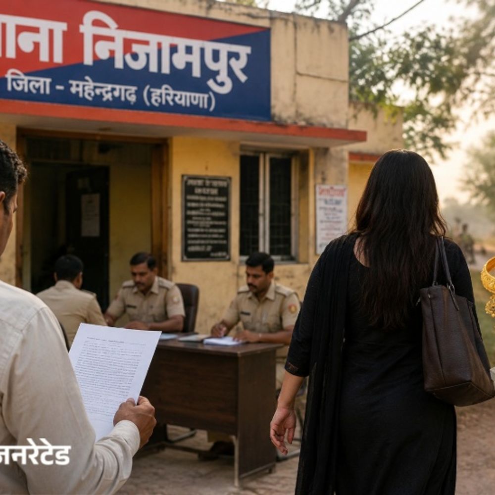 नारनौल में महिला 2 लाख रुपए लेकर हुई लापता:सोने-चांदी के जेवरात भी अपने साथ ले गई, मध्यप्रदेश का रहने वाला है परिवार