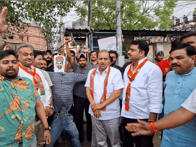 जोधपुर में नागौर सांसद बेनीवाल का पुतला फूंका:भाजपा जिलाध्यक्ष बोले- खींवसर की हार पचा नहीं पा रहे हनुमान, मुख्यमंत्री