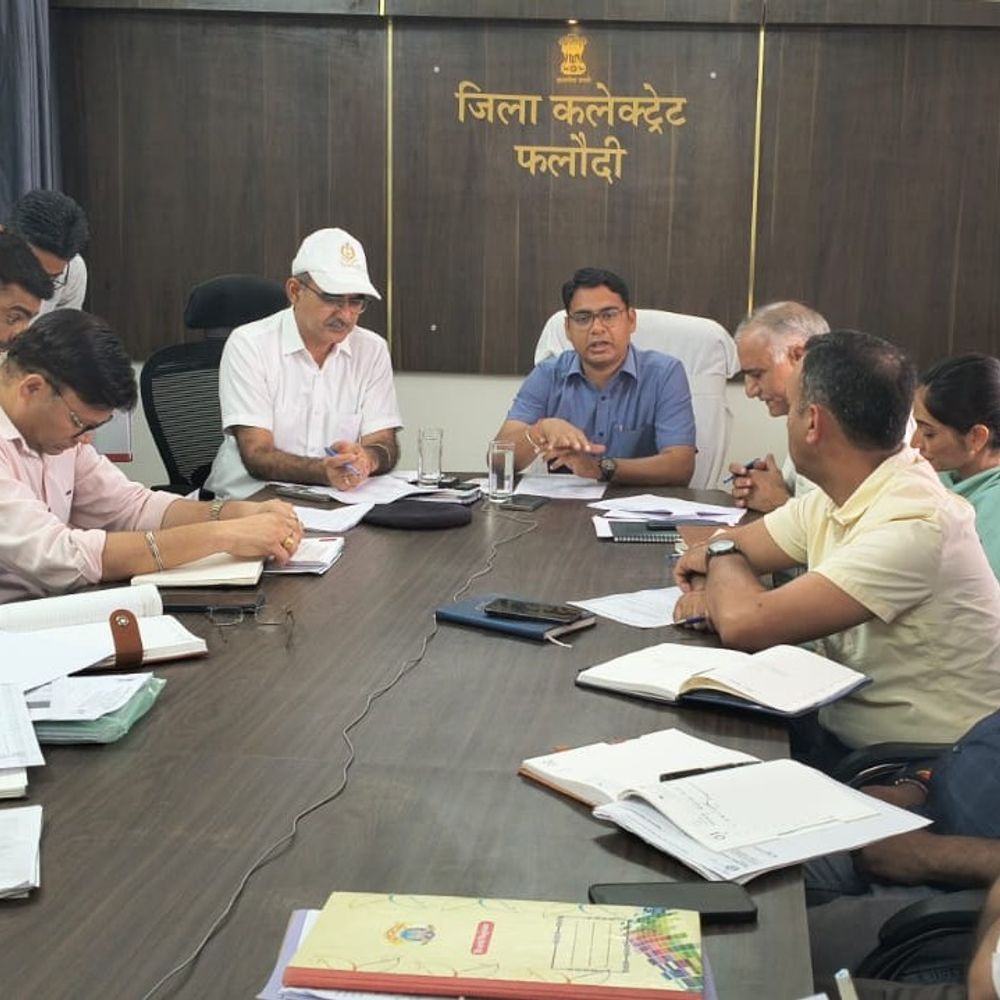 जिला कलेक्टर ने सड़क सुरक्षा उपायों की समीक्षा की:हादसे काम करने और ट्रैफिक नियमों की पालना के दिए निर्देश, पशुओं के गले में लगेंगे रिफ्लेक्टर