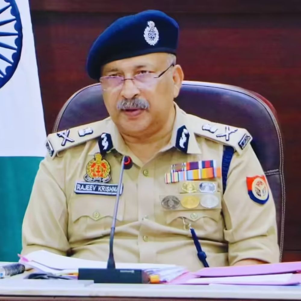 नवनियुक्त DGP राजीव कृष्ण की पहली प्रेस कॉन्फ्रेंस:बोले- बीते एक साल में अपराध में कमी आई लेकिन साइबर क्राइम बढ़े