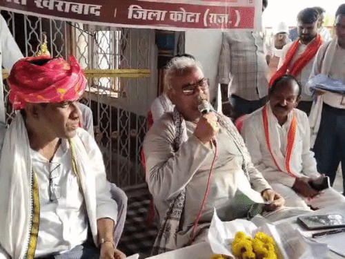 शिक्षा मंत्री दिलावर की 80 किमी पदयात्रा का समापन:बोले- रामगंजमंडी बनेगी विकास मॉडल, तालाब-एनिकट और पुलिया निर्माण के लिए करोड़ों की सौगात