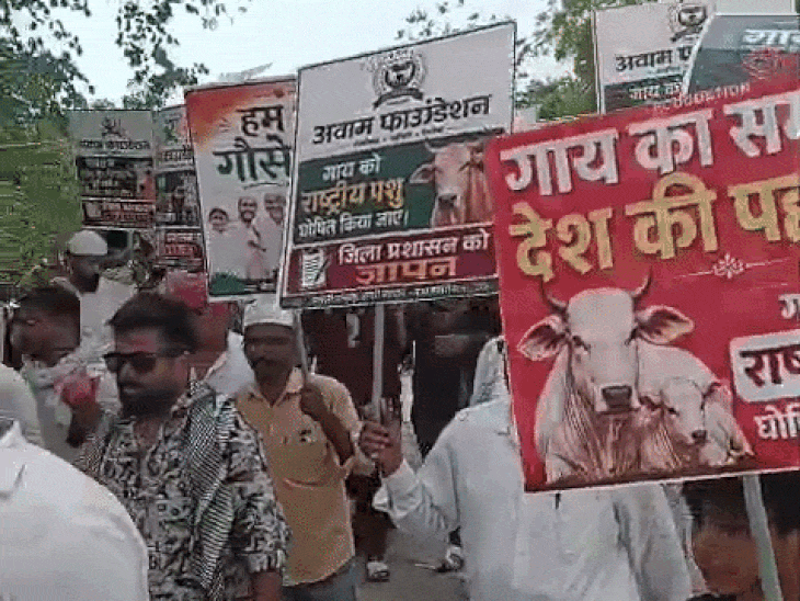मुस्लिम बोले- गोहत्या, गोमांस निर्यात बंद हो:रीवा में कहा- देश में भाईचारा मजबूत रहेगा; पहले बिक्री के मामले आ चुके