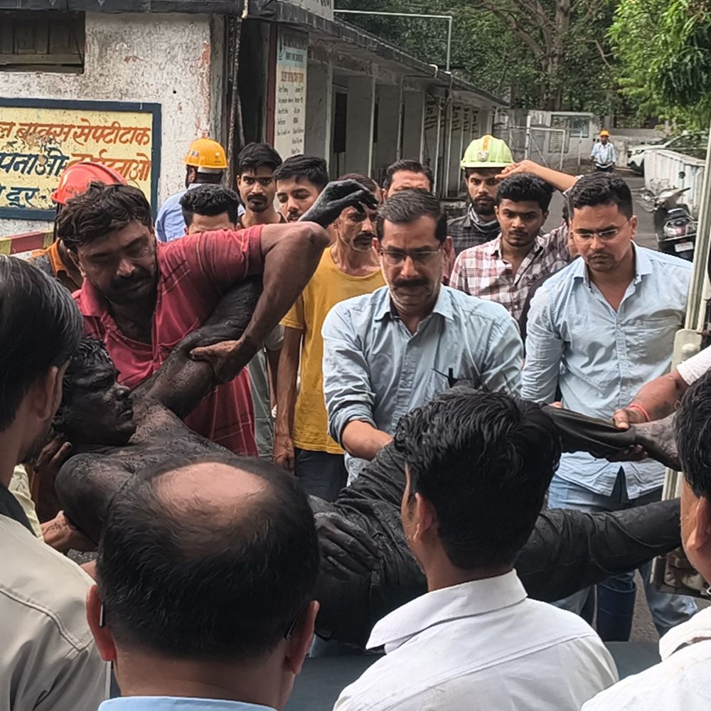 अंडर ग्राउंड कोयला खदान में छत गिरी, दो की मौत:सात लोग घायल; शहडोल में स्टार्मिंग वॉल निर्माण के दौरान हादसा