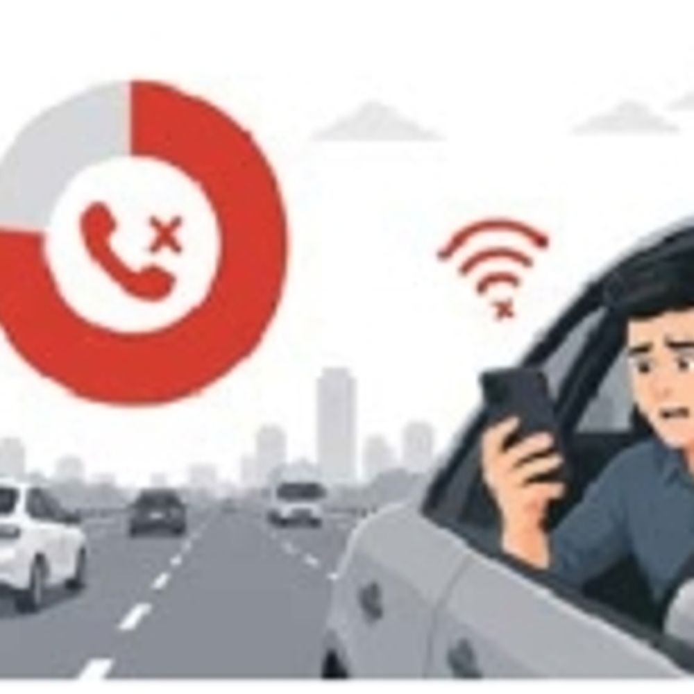 सीएमआर सर्वे में खुलासा:रिपोर्ट के मुताबिक हाईवे पर 79% स्मार्टफोन यूजर्स को कॉल ड्रॉप की दिक्कत