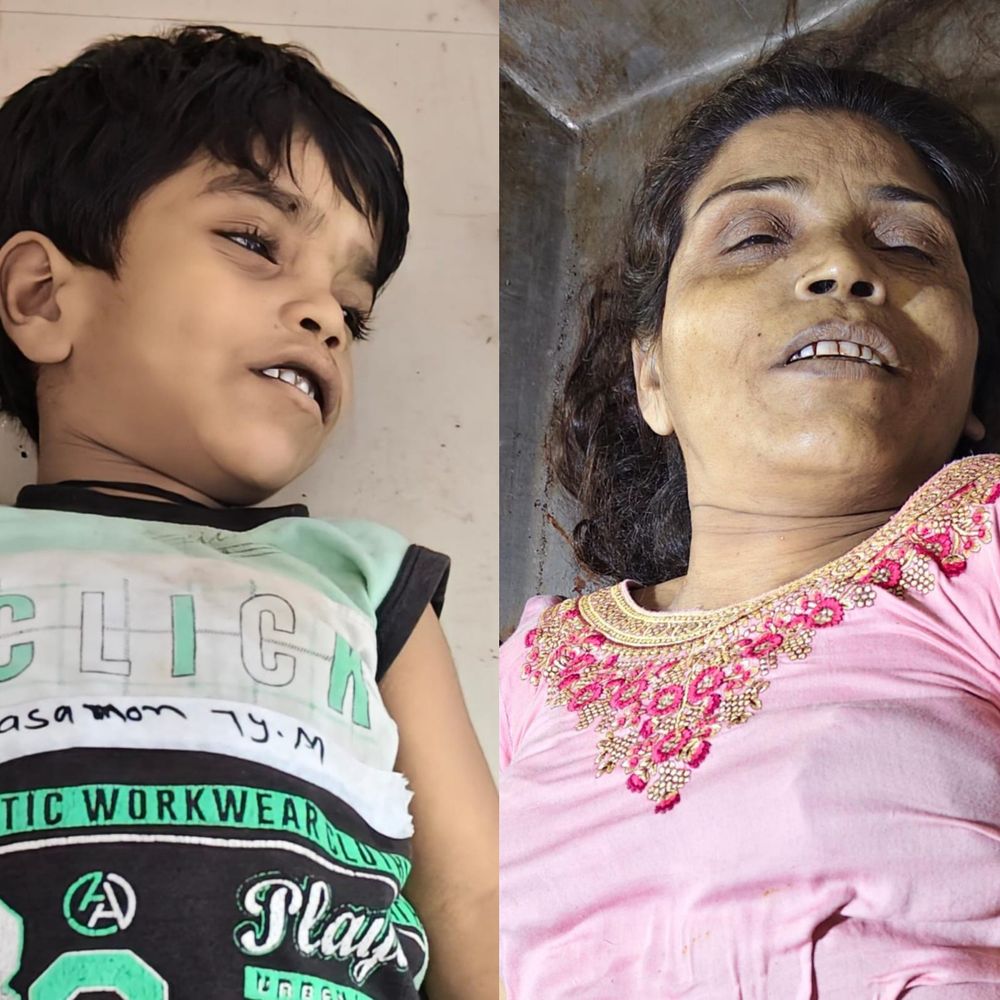 बीवी-बेटे की कब्र पर मिला पति का शव:11 दिन में परिवार में तीसरी मौत, तीन बच्चे अनाथ हुए; सदमे से गई थी मां की जान