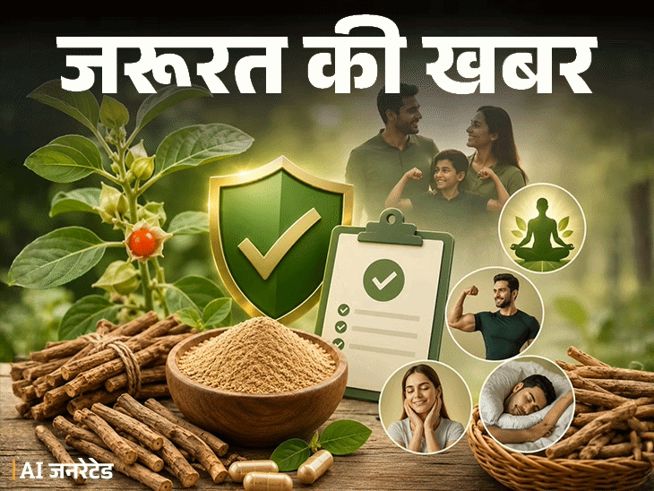 जरूरत की खबर- अश्वगंधा पर FSSAI की गाइडलाइन:आंख मूंदकर न खाएं, हेल्थ बेनिफिट्स और नुकसान दोनों समझें, खरीदने से पहले लेबल पढ़ें