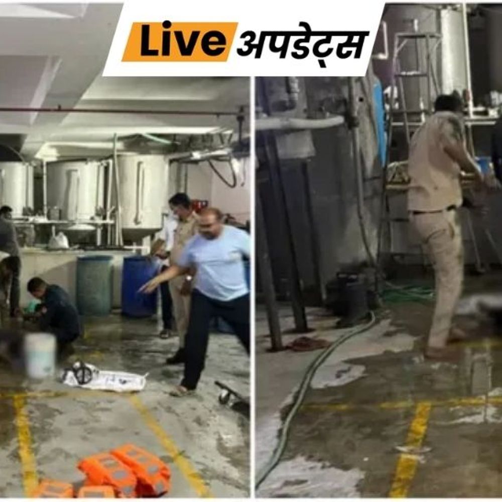 भास्कर अपडेट्स:गुजरात के सूरत में सेप्टिक टैंक की सफाई करने उतरे 4 लोगों की मौत, जहरीली गैस से दम घुटा