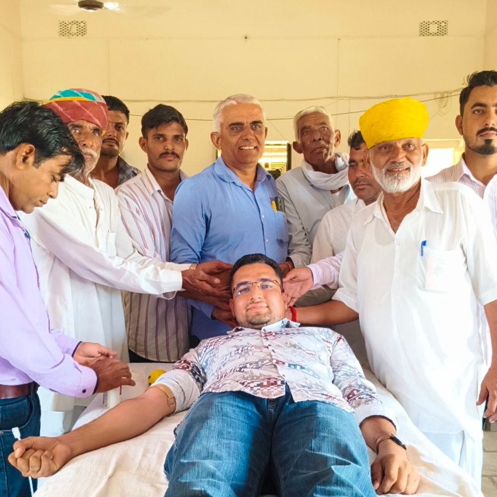 दूदौली में प्रताप भामू की पुण्यतिथि पर रक्तदान शिविर:125 यूनिट रक्त संग्रहित, ग्रामीणों और युवाओं ने उत्साह दिखाया