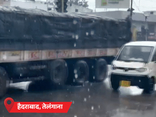 यूपी के लखनऊ पेड़ उखड़े, कर्नाटक में गाड़ियां बहीं:MP-राजस्थान के 25 जिलों में आंधी-बारिश का अलर्ट; मानसून 13 राज्यों में पहुंचा