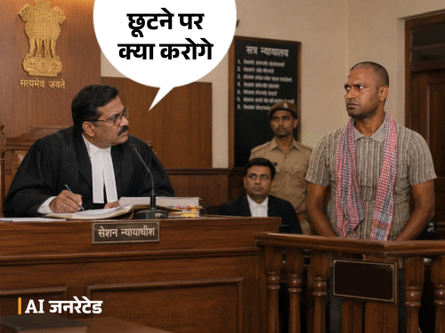 जज ने पूछा-छूटोगे तो क्या करोगे, बोला- हत्या करूंगा:गाजीपुर कोर्ट ने हत्यारे को फांसी की सजा सुनाई, कहा- मरते दम तक लटकाना
