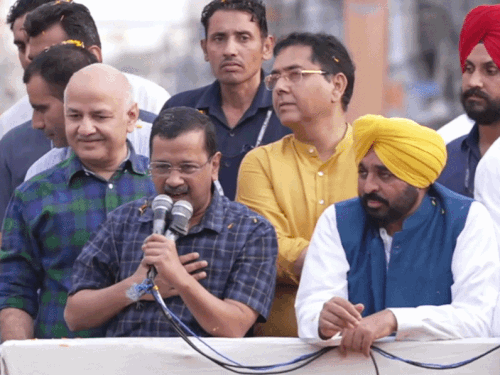 पंजाब चुनाव के लिए AAP का सीएम फेस घोषित:केजरीवाल बोले- भगवंत मान को दोबारा CM बनाना, मुझे पता चला नवंबर में इलेक्शन होंगे