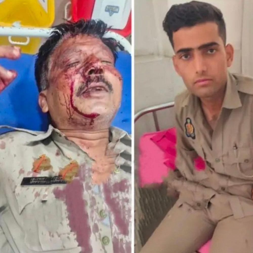 हापुड़ में पुलिस पर हमला, दो सिपाही घायल:रात्रि गश्त के दौरान बाइक सवारों ने किया हमला, एक गिरफ्तार