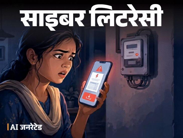 साइबर लिटरेसी- बिजली बिल के नाम पर स्कैम:जानें साइबर ठग लोगों को कैसे लगाते चूना, एक्सपर्ट से जानें बचाव की जरूरी सावधानियां