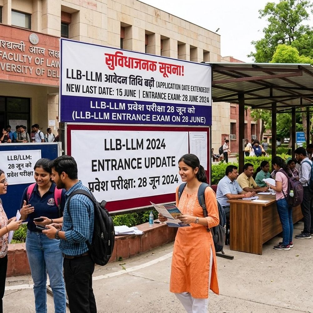 एलएलबी-एलएलएम प्रवेश परीक्षा आवेदन की अंतिम तिथि बढ़ी:रूहेलखंड विश्वविद्यालय की परीक्षा अब 28 जून को होगी