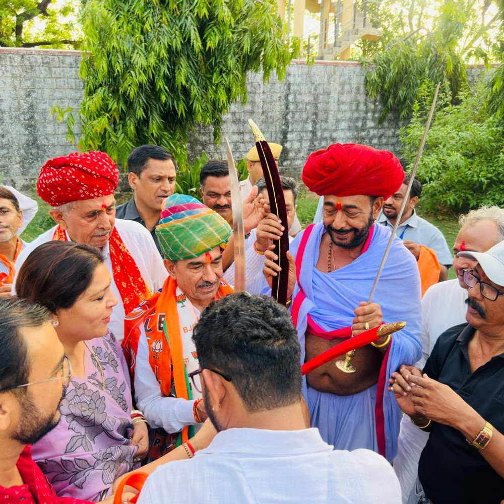हर कार्यकर्ता भाजपा की शक्ति- राठौड़:तलवार, साफा और दुपट्टे से हुआ स्वागत; प्रदेशाध्यक्ष ने संगठन विस्तार का दिया मंत्र
