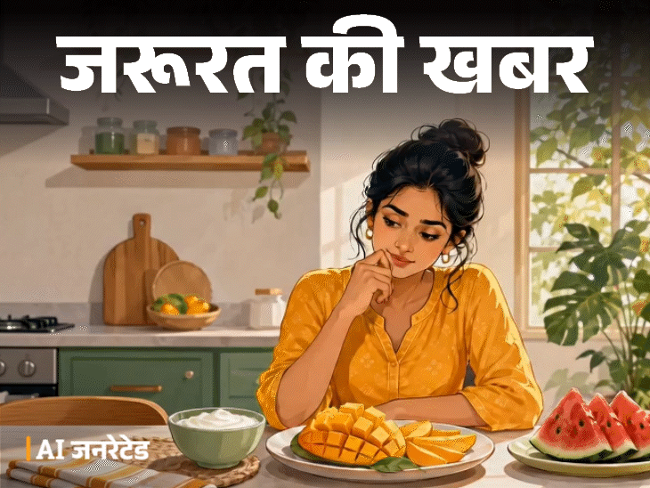 जरूरत की खबर- आम खाने का सही तरीका क्या है?:क्या दूध-दही और चाय-कॉफी के साथ खा सकते हैं, जानें किस हेल्थ कंडीशन में न खाएं