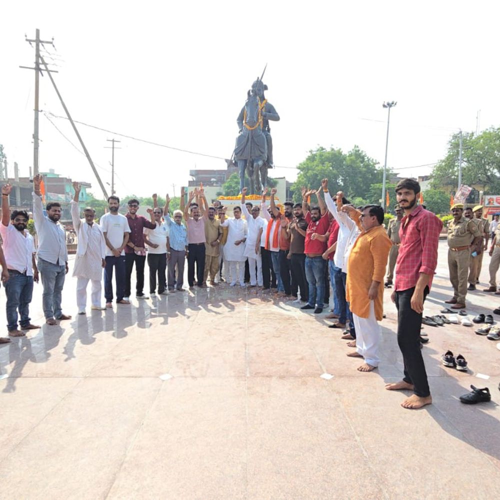 जौनपुर में महाराणा प्रताप जयंती मनाई गई:राजपूत सेवा समिति ने निकाला जुलूस, कृपाशंकर सिंह ने बताया साहस का प्रतीक