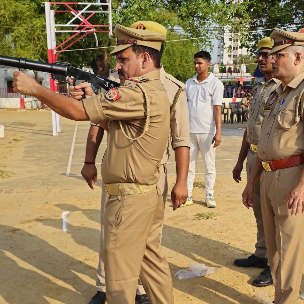 प्रतापगढ़ पुलिस ने मोहर्रम से पहले किया बल्वा ड्रिल अभ्यास:कानून-व्यवस्था बनाए रखने के लिए दंगा नियंत्रण का प्रशिक्षण