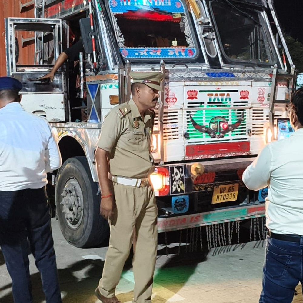 135 वाहनों का चालान, 3.42 लाख जुर्माना वसूला:बिरनो टोल प्लाजा पर सघन चेकिंग अभियान में कार्रवाई