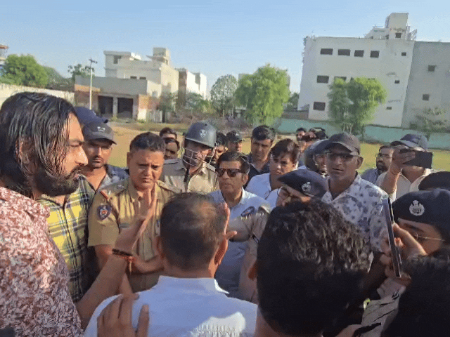 जोधपुर में जमीन पर कब्जे को लेकर भिड़े 2 पक्ष:भारी पुलिस बल तैनात रहा, आश्वासन पर पीछे हटे दोनों पक्ष