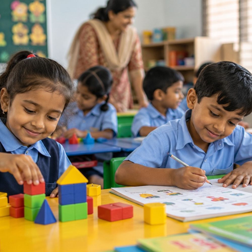 पहली कक्षा वालों के लिए 3 महीने का रेडीनेस प्रोग्राम:SCERT का मॉड्यूल तैयार, NEP के तहत बच्चों की भाषा और गणित पर फोकस