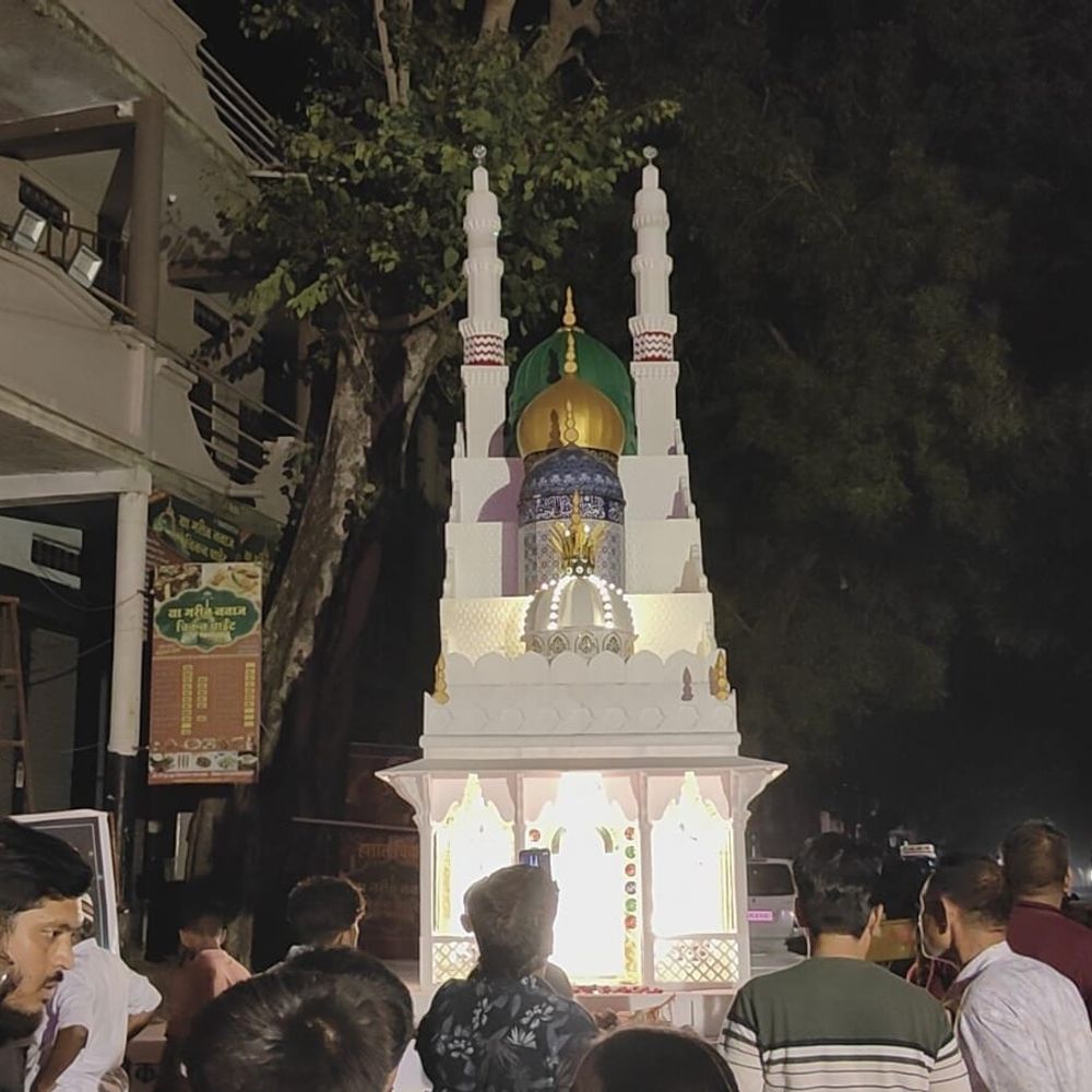 बड़वानी में मुहर्रम पर निकला 50 ताजियों का जुलूस:कलाकारी देखने पहुंचे दूसरे राज्यों के लोग, पुलिस बल रहा तैनात