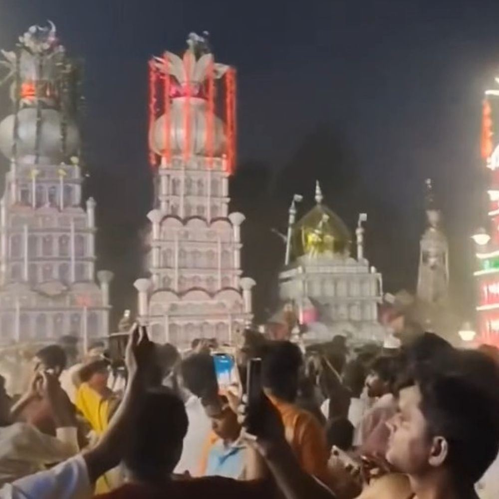 गोंडा में मोहर्रम ताजिया जुलूस शांतिपूर्ण संपन्न:सुबह 3 बजे तक कर्बला में 3000 से अधिक ताजिया दफन, कर्बला पहुंचे सभी ताजिया जुलूस