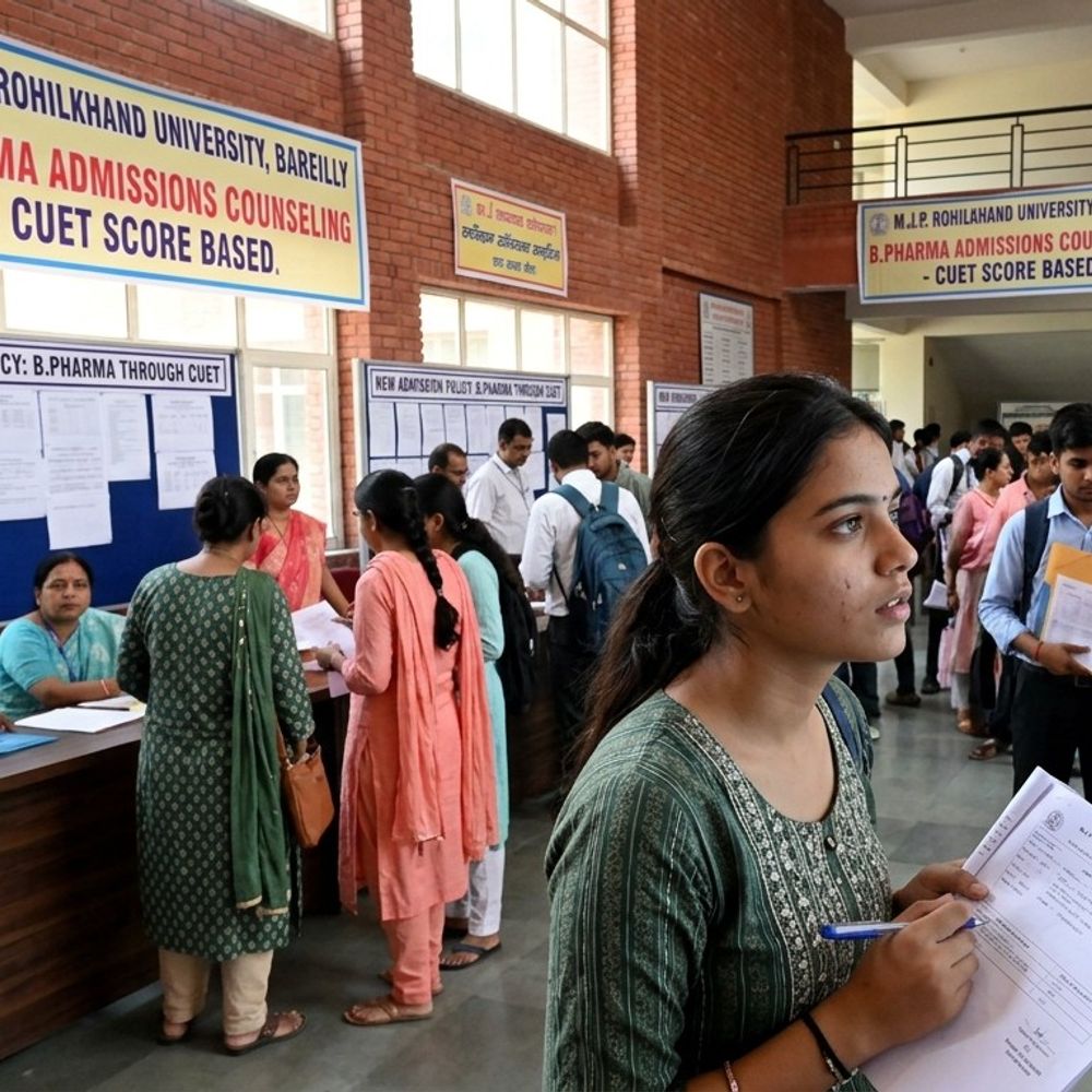 रुहेलखंड विश्वविद्यालय में बीफार्मा प्रवेश का बदला नियम:पहली बार CUET स्कोर के आधार पर होंगे दाखिले, 30 जून तक आवेदन
