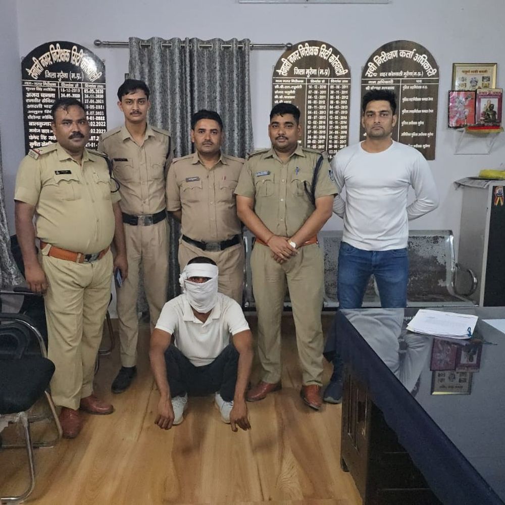 फायरिंग की घटना का मुख्य आरोपी गिरफ्तार:  दो मिनट में 16 फायर कर फैलाई थी दहशत, 3 आरोपी अभी भी फरार – Morena News
