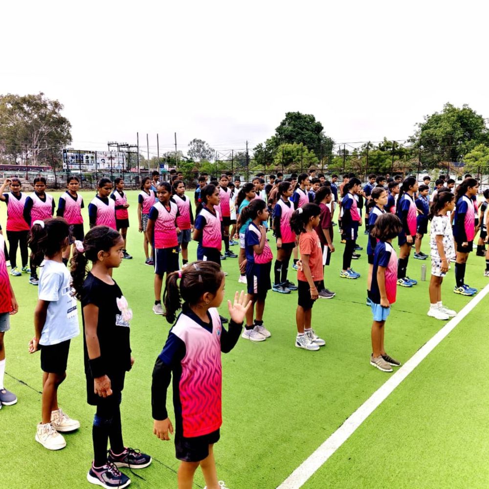 मेजर ध्यानचंद हॉकी स्टेडियम में प्रतिभा खोज चयन ट्रायल हुआ