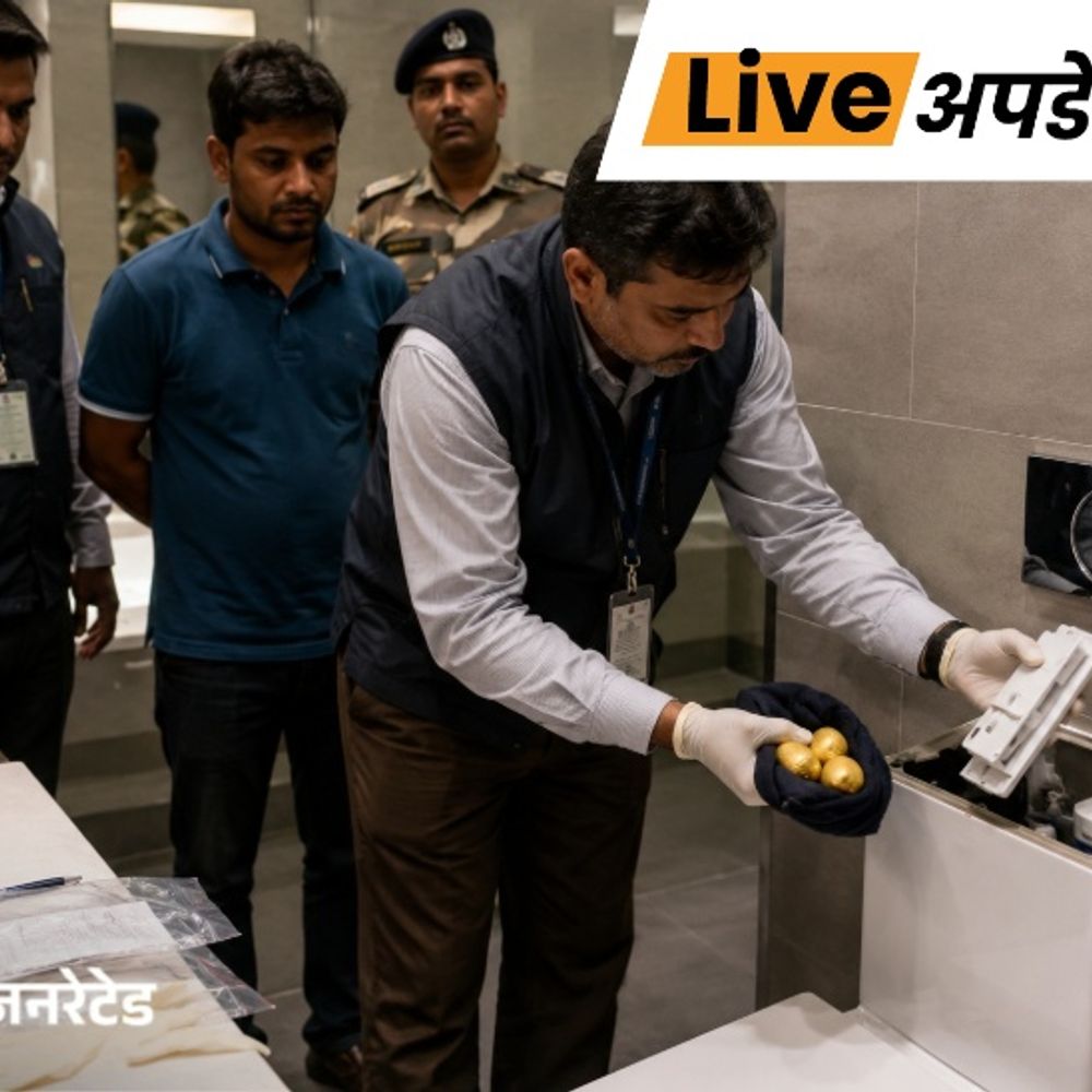 भास्कर अपडेट्स:दिल्ली एयरपोर्ट के वॉशरूम फ्लश में छिपाया ₹1.47 करोड़ का सोना, बांग्लादेशी ट्रांजिट यात्री गिरफ्तार