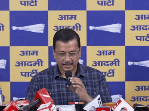 केजरीवाल ने अमित शाह से पूछे 5 सवाल:पूर्व CM बोले-वोट के लिए श्रीराम, दर्शन को वक़्त नहीं; पूछा-राम मंदिर क्यों नहीं गए
