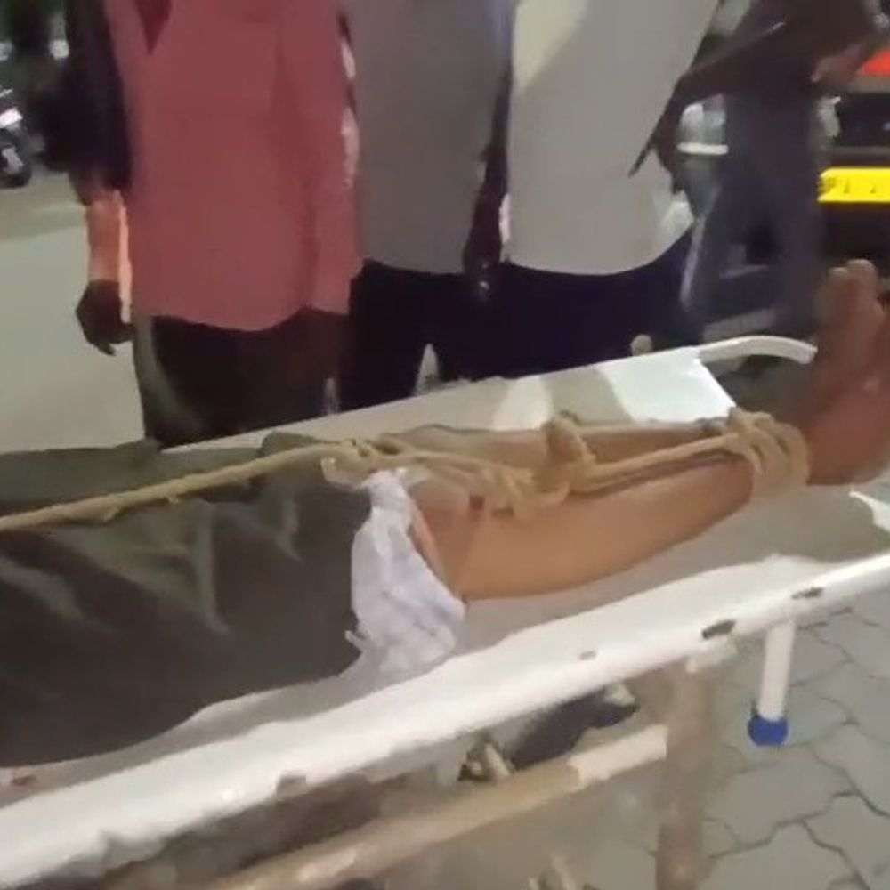 सुसाइड के प्रयास में गर्दन की नस-दबी, चीखने लगा युवक:अस्पताल में हिंसक हुआ; रस्सियों से बांधकर उदयपुर ले गए